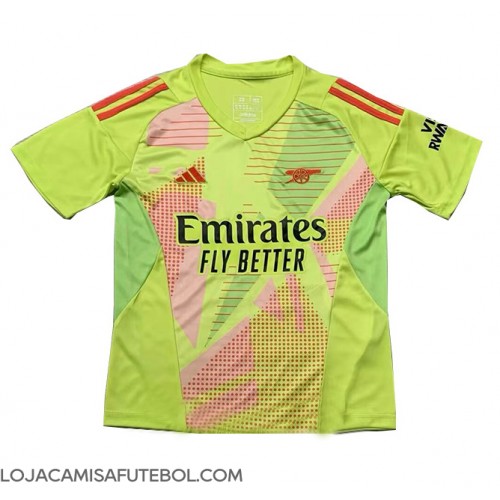 Camisa de Futebol Arsenal Goleiro Equipamento Principal 2024-25 Manga Curta